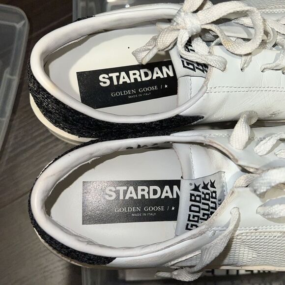 GOLDEN GOOSE Stardan Leather Low-Top Sneakers, 39 - Picture 12 of 13